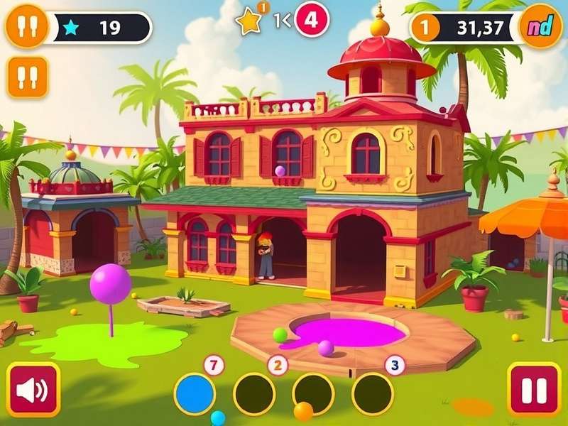 Clubhouse Color Splash gameplay screenshot